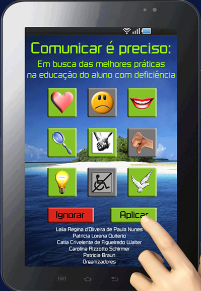 Capa do livro "Comunicar é preciso" com hiperlink de acesso.