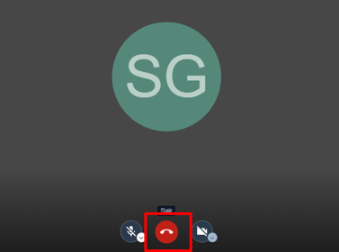 Encerre a e-aula no Jitsi